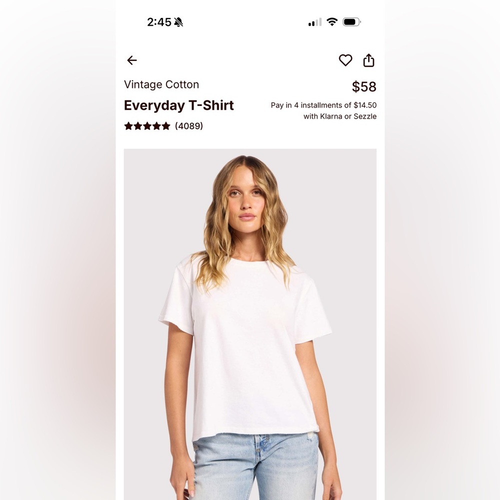 nuuds Short Sleeve Everyday T-Shirt in White